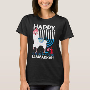 Llamakkah Squad jüdisch Hanukkah Niedlich Llama T-Shirt