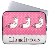 Llamalicious Laptopschutzhülle (Vorderseite)