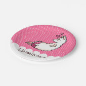 Llamalicious Pappteller (Schrägansicht)