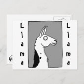 LlamaLlama Postkarte (Vorne/Hinten)