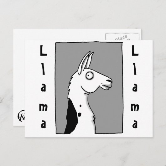LlamaLlama Postkarte (Vorne/Hinten)