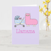 Llamama Karte (Gelbe Blume)