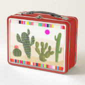 Llamarama Cactus Collection Metall Brotdose (Vorderseite)