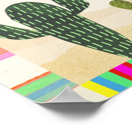 Llamarama Cactus Collection Poster (Ecke)