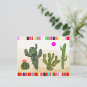 Llamarama Cactus Collection Postkarte (Stehend Vorderseite)