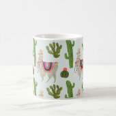 Llamarama Collection | Kakteen & Llama Muster Kaffeetasse (Mittel)
