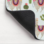 Llamarama Collection | Kakteen & Llama Muster Mousepad (Ecke)