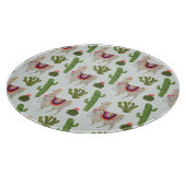 Llamarama Collection | Kakteen & Llama Muster Schneidebrett (Ecke)