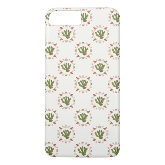 Llamarama Collection | Kaktus Circle Case-Mate iPhone Hülle (Rückseite)