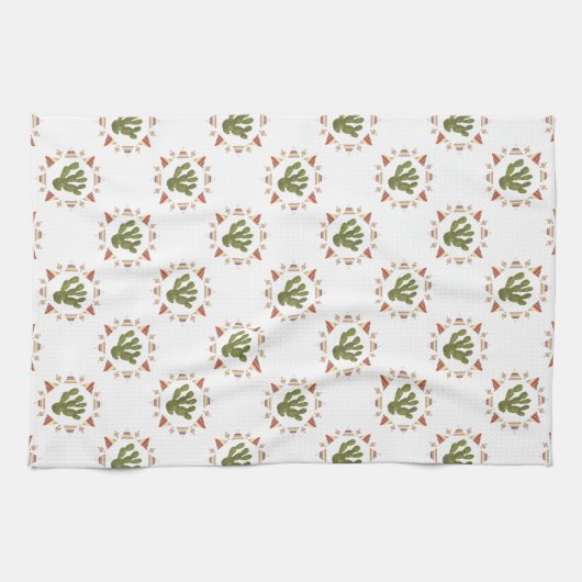 Llamarama Collection | Kaktus Circle Geschirrtuch (Horizontal)