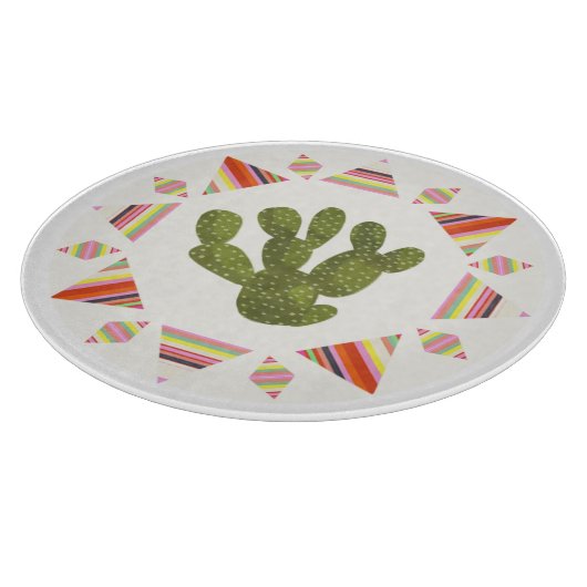 Llamarama Collection | Kaktus Circle Schneidebrett (Ecke)