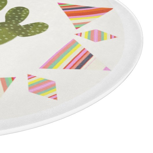 Llamarama Collection | Kaktus Circle Schneidebrett (Ecke)