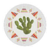 Llamarama Collection | Kaktus Circle Schneidebrett (Vorderseite)