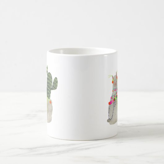 Llamarama Collection | Llamas lächeln Kaffeetasse (Mittel)