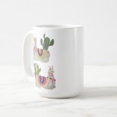 Llamarama Collection | Llamas lächeln Kaffeetasse (Vorderseite Links)