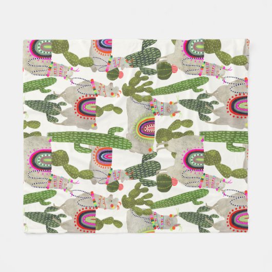 Llamarama Collection Muster Fleecedecke (Vorderseite (Horizontal))