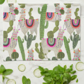 Llamarama Collection Muster Geschirrtuch (Gefaltet)