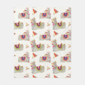 Llamarama Collection Muster II Fleecedecke (Vorderseite)