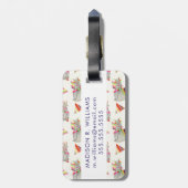 Llamarama Collection Muster II Gepäckanhänger (Rückseite vertikal)