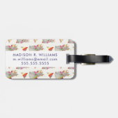 Llamarama Collection Muster II Gepäckanhänger (Rückseite horizontal)