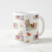 Llamarama Collection Muster II Jumbo-Tasse (Vorderseite Rechts)