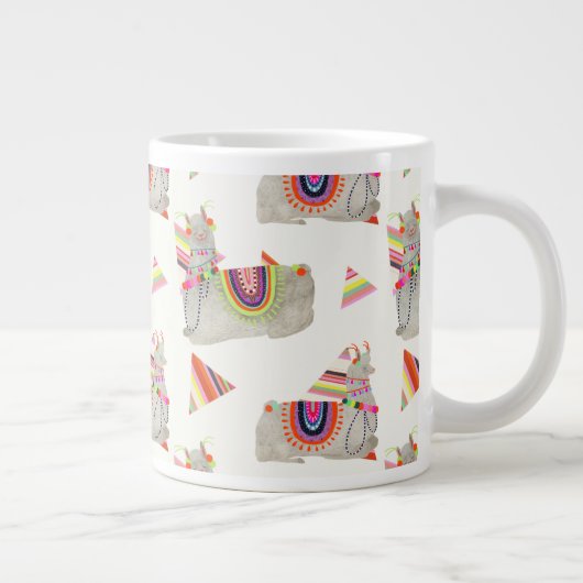 Llamarama Collection Muster II Jumbo-Tasse (Rechts)