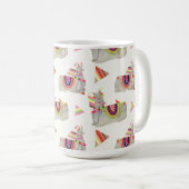 Llamarama Collection Muster II Kaffeetasse (VorderseiteRechts)