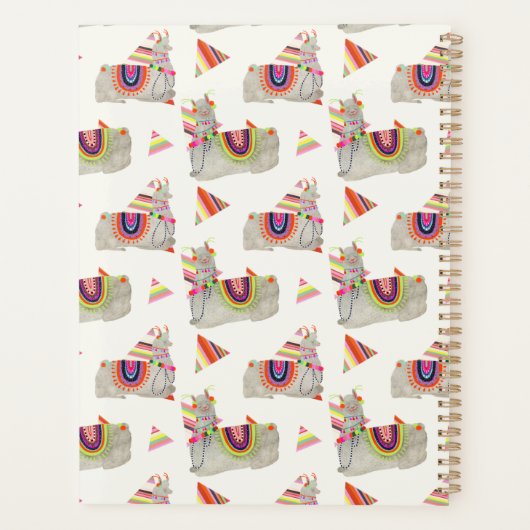 Llamarama Collection Muster II Planer (Rückseite)