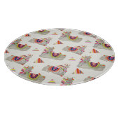 Llamarama Collection Muster II Schneidebrett (Ecke)