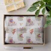 Llamarama Collection Muster II Seidenpapier (Geschenk)