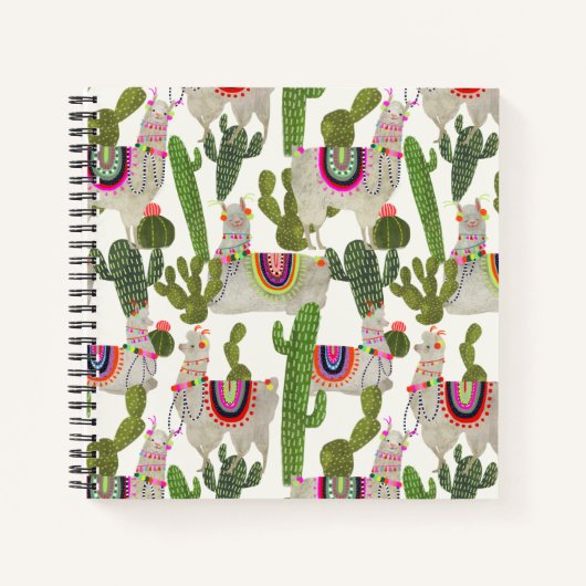 Llamarama Collection Muster Notizblock (Vorderseite)