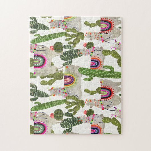 Llamarama Collection Muster Puzzle (Vertikal)