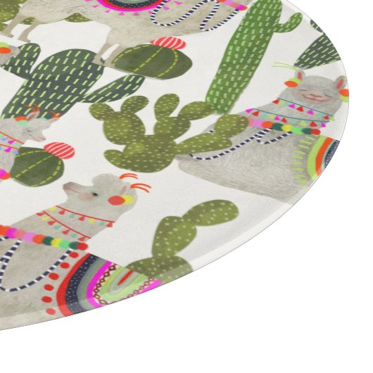 Llamarama Collection Muster Schneidebrett (Ecke)