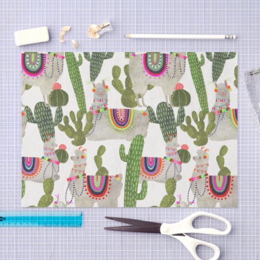 Llamarama Collection Muster Seidenpapier (Handwerk)