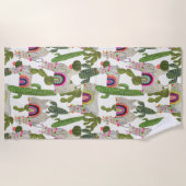 Llamarama Collection Muster Strandtuch (Vorderseite)