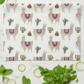 Llamarama Collection | Niedlich Lllamas Geschirrtuch (Gefaltet)