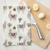 Llamarama Collection | Niedlich Lllamas Geschirrtuch (Viertel Falte)