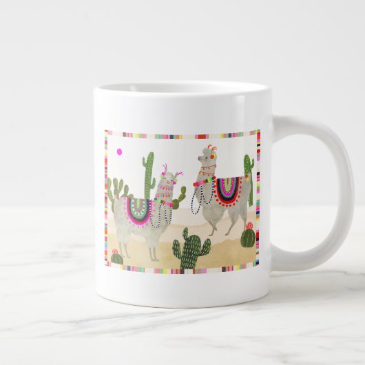Llamarama Collection | Niedlich Lllamas Jumbo-Tasse (Rechts)