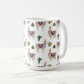 Llamarama Collection | Niedlich Lllamas Kaffeetasse (VorderseiteRechts)