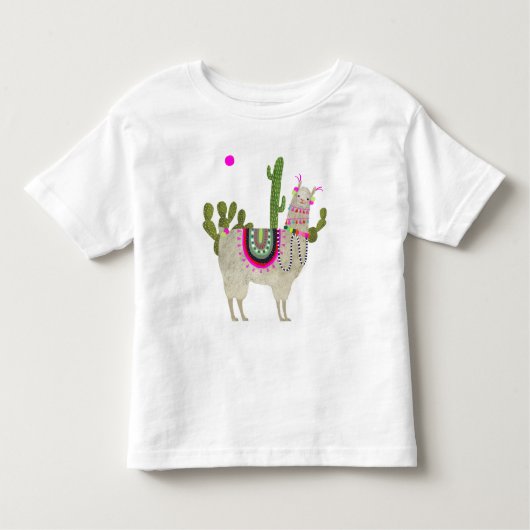 Llamarama Collection | Niedlich Lllamas Kleinkind T-shirt (Vorderseite)