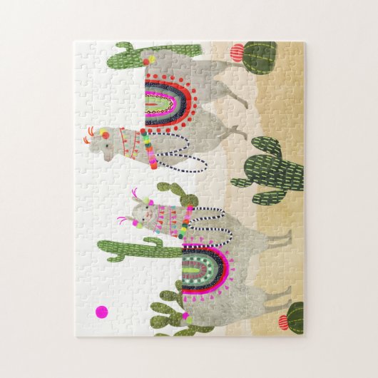 Llamarama Collection | Niedlich Lllamas Puzzle (Vertikal)