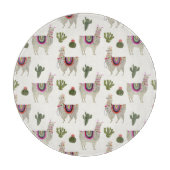 Llamarama Collection | Niedlich Lllamas Schneidebrett (Vorderseite)