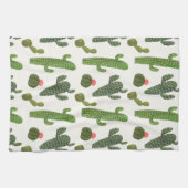 Llamarama Collection | Niedliche Kaktus Geschirrtuch (Horizontal)