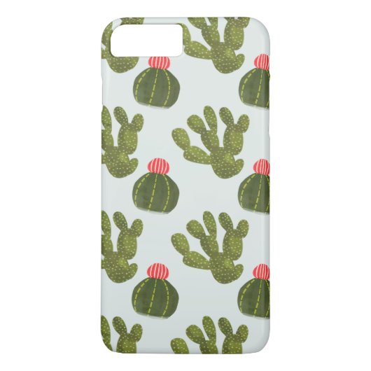 Llamarama Collection | Niedliches Kaktusmuster Case-Mate iPhone Hülle (Rückseite)