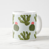 Llamarama Collection | Niedliches Kaktusmuster Jumbo-Tasse (Vorderseite Rechts)