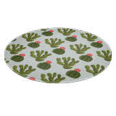 Llamarama Collection | Niedliches Kaktusmuster Schneidebrett (Ecke)