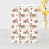 Llamarama Sammlungs-Muster II Karte (Gelbe Blume)