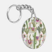 Llamarama Sammlungs-Muster Schlüsselanhänger (Vorderseite links)