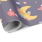 Llamas am Himmel Geschenkpapier (Rolleneckpunkt)