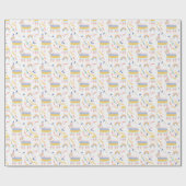 Llamas and Rainbows Wrapping Paper Geschenkpapier (Flach)
